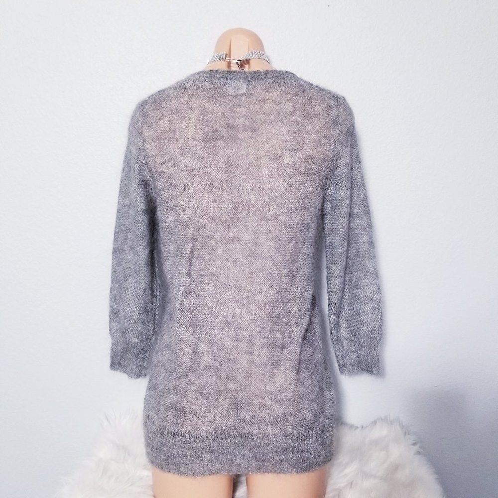J. Crew Gray Cardigan Sweater - Picture 3 of 5